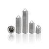 DIN914 Stainless Steel Pointed Tip Hex Headless Set Screw M2-M16