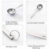 4Pcs Teaspoon Measuring Cups Set Stainless Steel Coffee Sugar Scoop  Baking Tool