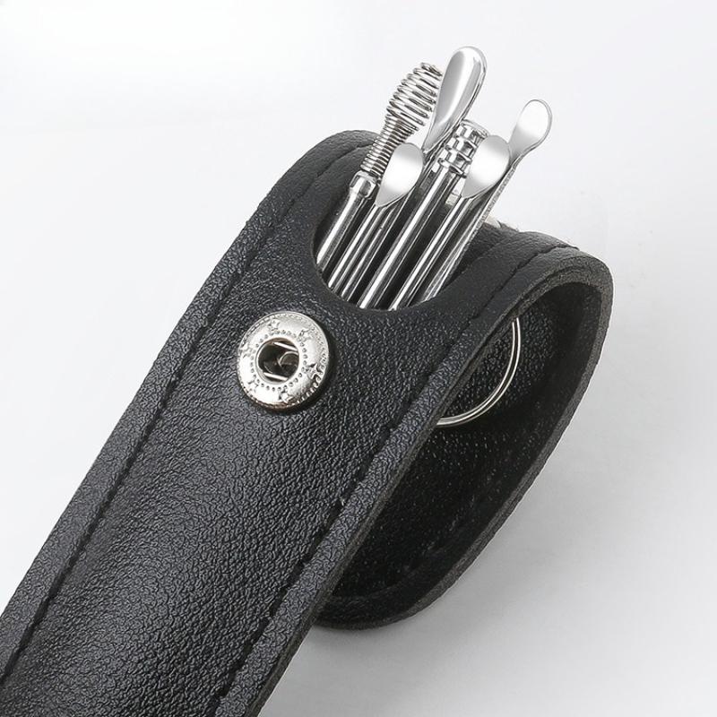 6pcs/set Stainless Steel Ear Pick Tools for Adults to Clean Earwax
