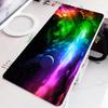 Purple Blue Planet Gaming Mouse Paddark Cosmic Nebula Starry Sky Print Waterproof Nonslip Full Desk Keyboard Mat For Gamers
