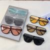 Luxury Brand Designer Half Frame Oversized Sunglasses Women For Men Vintage Fashion Sun Glasses Trendy Punk One Piece Shades