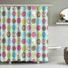 Donut Shower Curtain Cute Food Patterned Bathroom Decor Washable Fabric Liner Home Sweet Home Kitchen Dorm Room Decoration