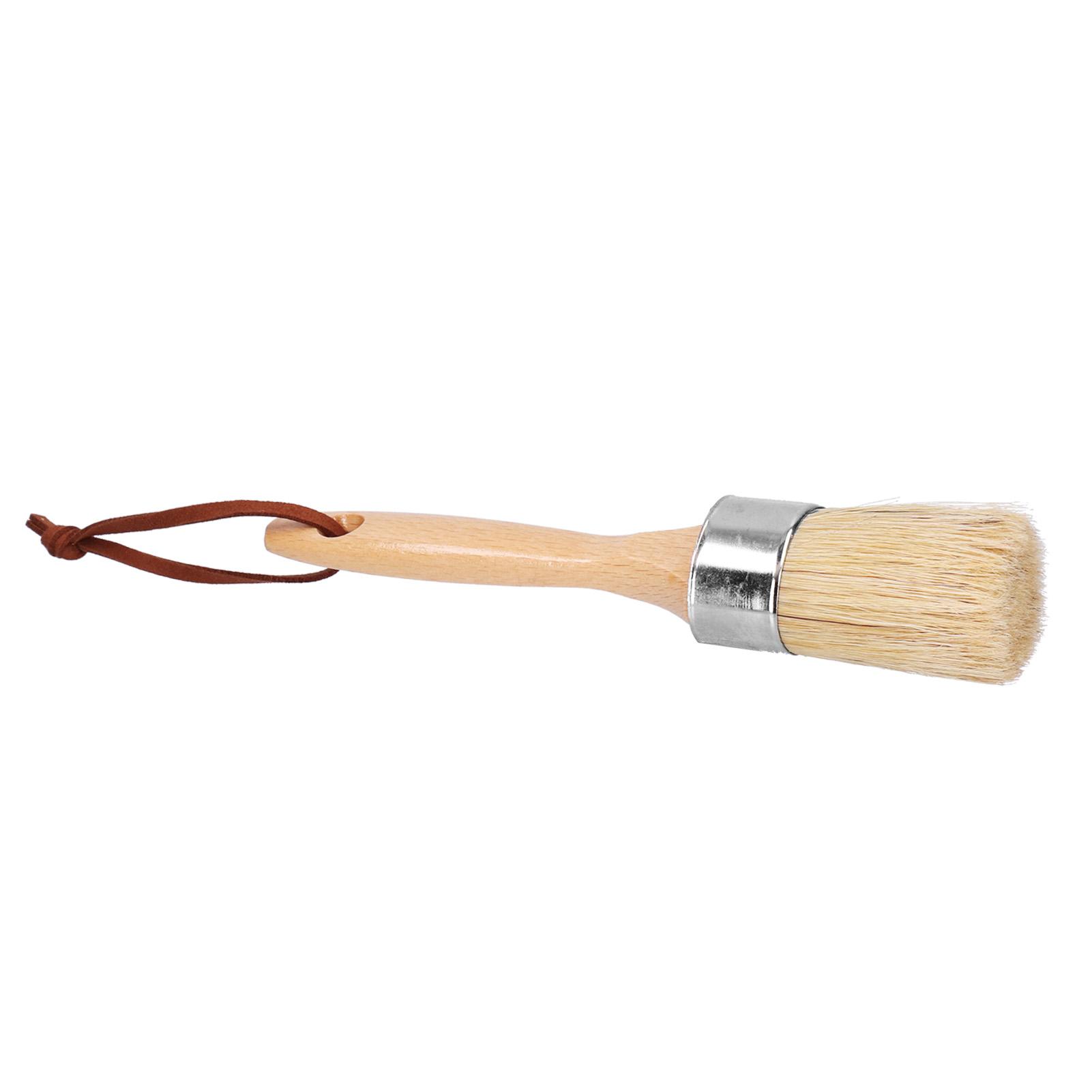 Овальная кисть для краски Круглая кисть Кисть для краски для мебели Щетка для скрабирования Кисть для воска для домашнего декора Шкафы