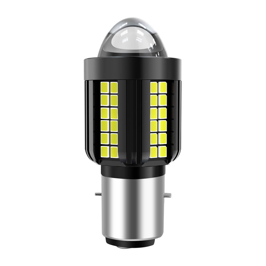 

1 шт. Двухцветная светодиодная линза H4 Фара мотоцикла H6 BA20D CSP+30SMD 2835 Светодиодная лампа для мотоцикла дальнего/ближнего света Белая Желтая BA20D H6