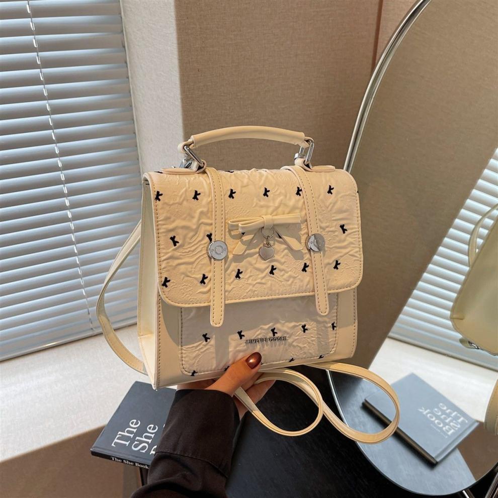 Amy Rabbit Women's Trendy Niche Texture Backpack - Versatile, Sweet & Cute Design for Commuting