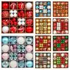 44Pcs/Set Shiny Christmas Ball 6/3CM Xmas Baubles Durable Xmas Ornament Ball  Home