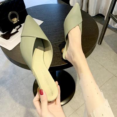 2024 Wearing Slippers On Top of a Bun for Women In the Summer of 2024, the New Pointed Korean Version Is 2024able and Versatile.