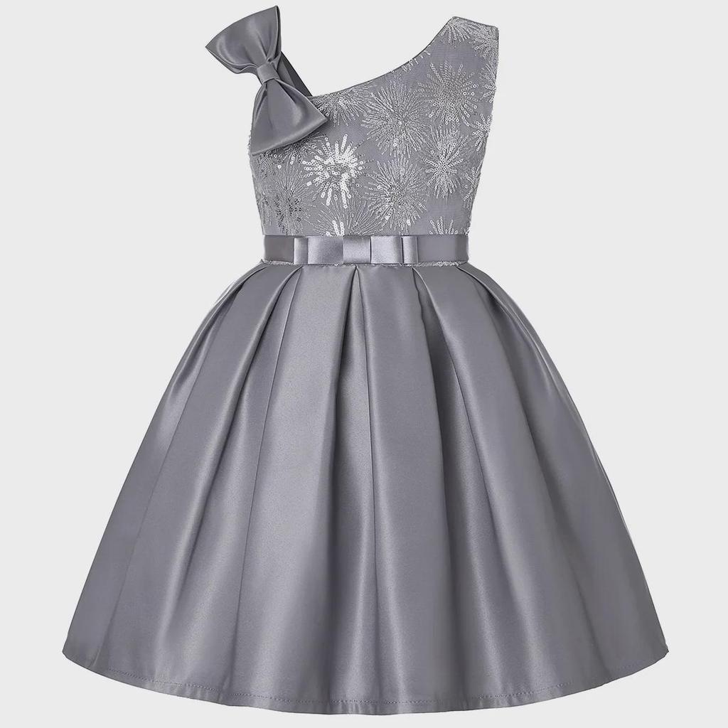 2024 European & American High-End Sequined Evening Dresses for Girls