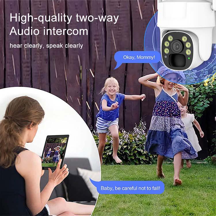 V380 Wireless Outdoor Solar 4G Home Camera with HD Night Vision & Smart Low Power Monitor