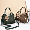 New High-end Large-capacity Light Luxury Handbag Woven Shoulder Bag Messenger Bag Women's Middle-aged Mother Bag