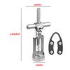 Spiral Cross Corkscrew Zinc Alloy Silver Cork Remover Manual for Restaurant Style C