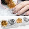 1 PC Sparkly Foil Nails Sequins Irregular Aluminum Gold Design Set Nail Glitter Flakes Gel DIY Manicure Accessories
