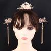 Hairpins Handmade Fashion Chinese Tassel Flower Headwear Sets Hair Comb Hanfu Hair Stick Earrings