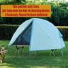 Tenda da campeggio all'aperto sollevata da terra Tenda portatile singola Rete zanzariera pieghevole in lega di alluminio Tenda da pesca