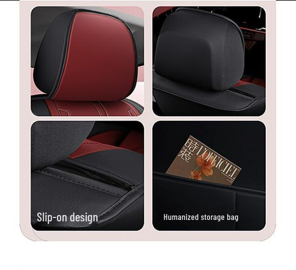 Four Seasons Universal PU Leather Car Seat Cover - Full Surround Cushion