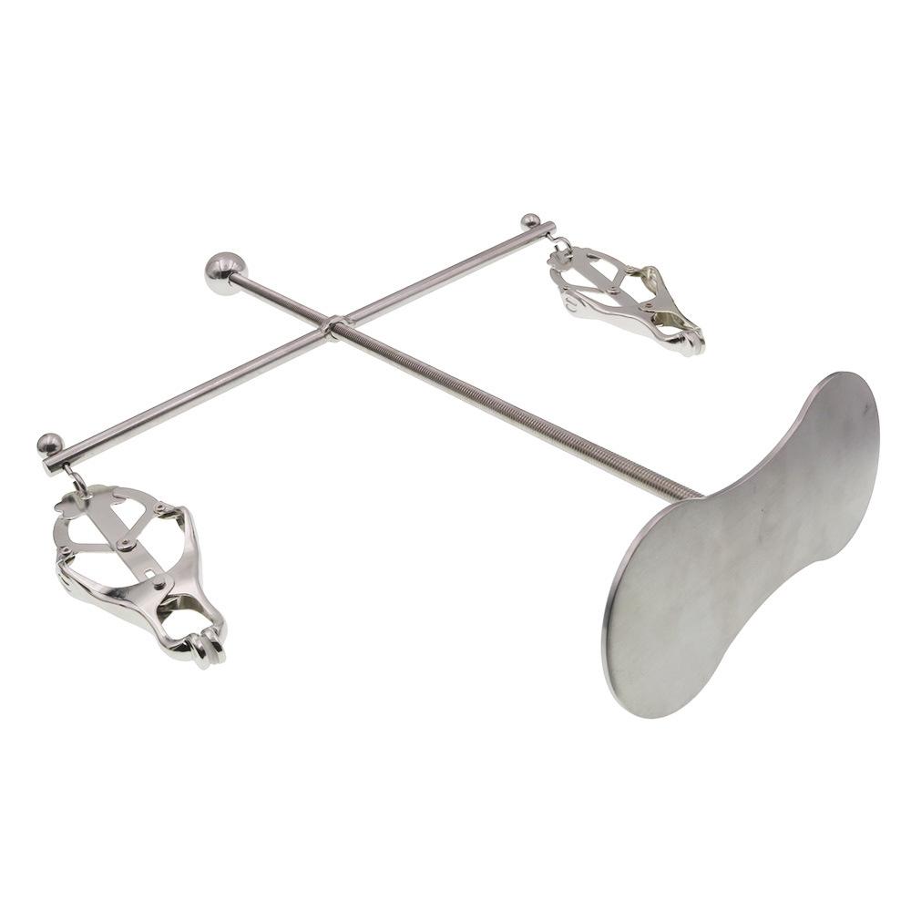 Stainless Steel Nipple Clamp Bilateral Sexy Rotating Adjustable Height SM Women's Alternative Passion Tool Adult Toy
