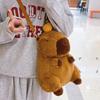 Capybara Dolphin Plush Backpack Cute Stuffed Toy Shoulder Bag Dual UseTote for Kids Girls Daily Travel Gift Valentine's Day Gift