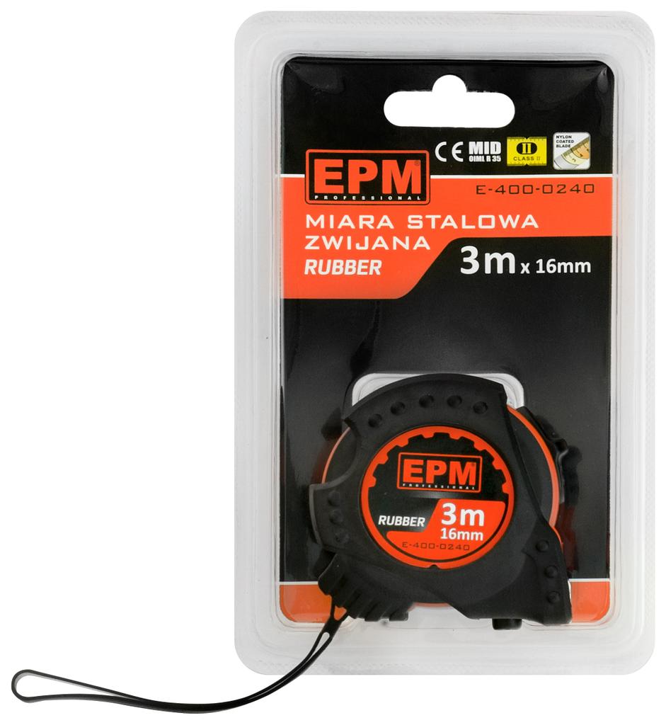 RUBBER MEASURING TAPE 3M*16MM - E-400-0240