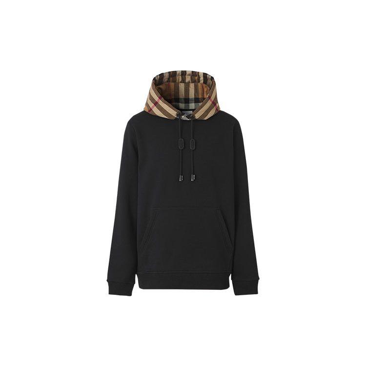 Burberry Hoodie With Check Hood 8045004