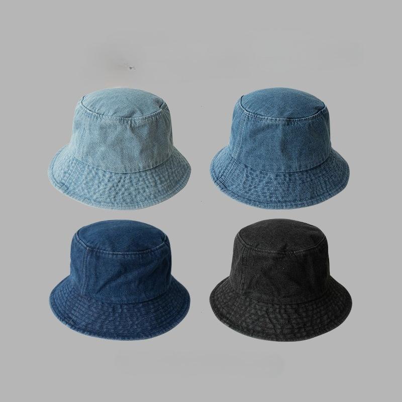 Cowboy Fisherman Hat Male and Female Small Hat Show Face Small Girl Cover Basin Hat Korean Version Versatile Couple Hats
