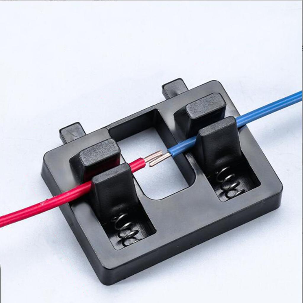 Adjustable Wire Welding Fixture with Clamps Bracket Soldering wire Holder stand for Workbench Electrical Work Cable Maintenance