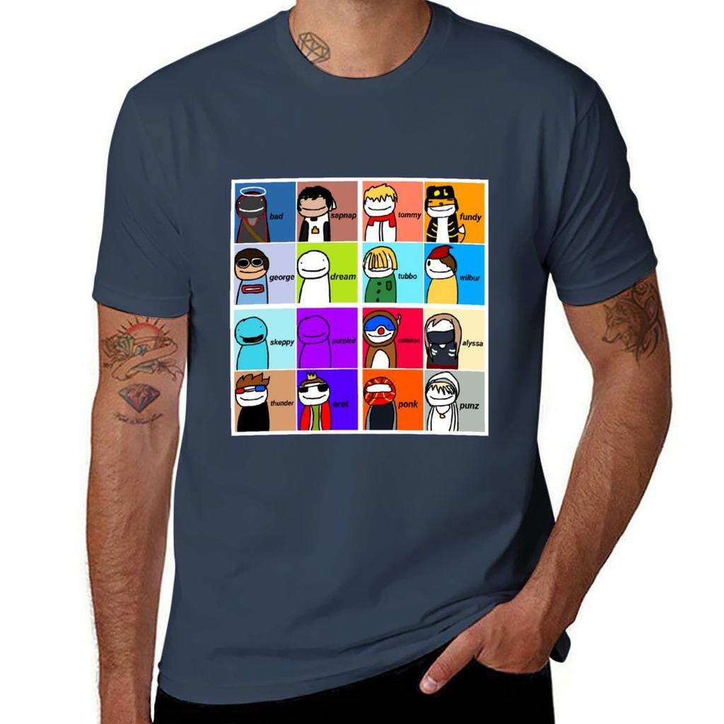 Dream Smp T-shirt Cotton T Shirt Pack Funny T Shirts Dark Humor Man T Shirt Summer T-shirt