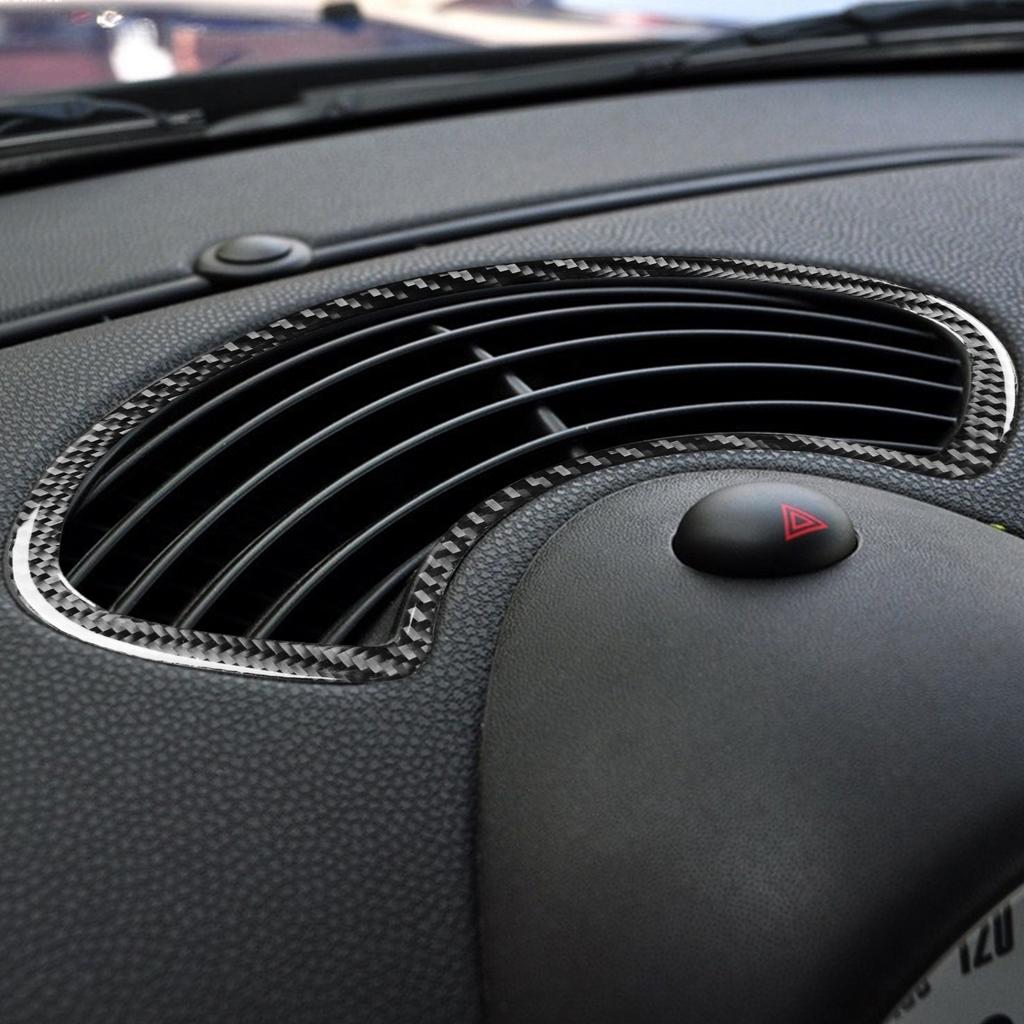 For Mini Cooper R56 R55 R57 2007-2010 Carbon Fiber Instrument Air Conditioning Vent Panel Car Accessories Decorative Stickers
