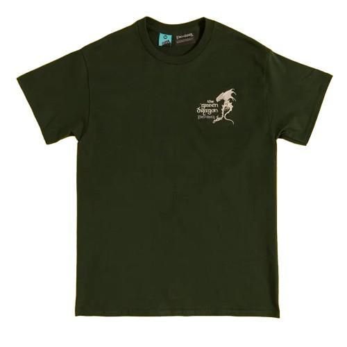 The Lord Of The Rings Unisex Adult Green Dragon Embroidered T-Shirt