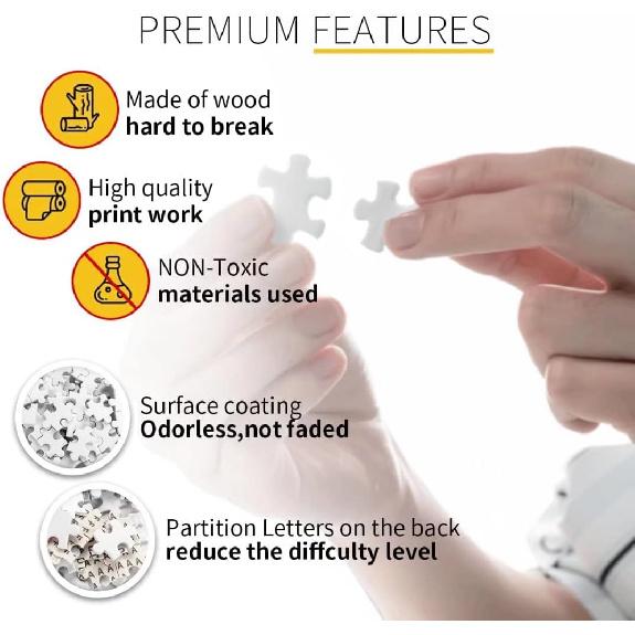 Puzzles Once Upon A Time There was A Girl Who Really Loved Rabbits Jigsaw Puzzles for Adults and Families 500 Piece Wooden Puzzles HD Quality Photo