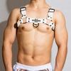 Shoulder Strap Leather PU Adjustable Sex Decorative Chest Strap Erotic Props Muscle Male Sling Gay Undershirt Harness