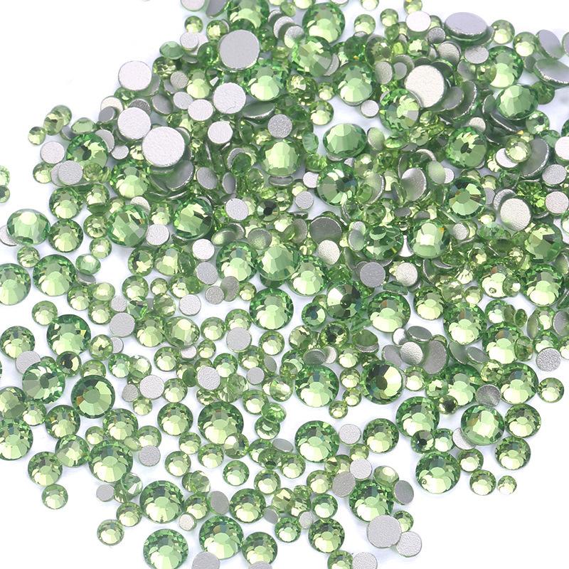 Nail Art Größe Gemischt Flacher Boden Diamant Ss6-Ss20 Mehrgrößen Strass Schmuck 1440 Stück