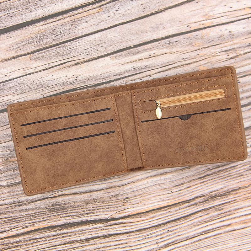Men's Vintage Frosted Wallet with Multiple Card Slots