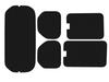 MOS SHIELD Window Made In Rear Set for High Roof Opening Smoke Super Hard STYLE UV Protection Film, Japan, N-VAN JJ1/JJ2, Window, Film, 2-Layer,