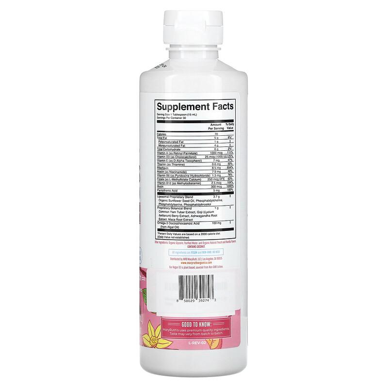 Multivitamínico Liposomal para Mujer, Vainilla Melocotón, 15.22 fl oz (450ml)