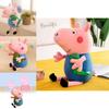 Adorable Peppa Pig Plush Toy Family Set Featuring Soft Pink Pig Dolls For Kids