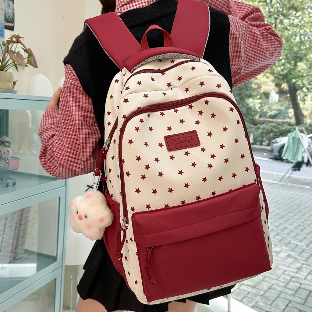 Schultasche Mori klein frisch süß Studenten Schultasche weiblich Kontrastfarbe hoher Wert Rucksack große Kapazität leicht Freizeitrucksack