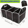 Collapsible Car Trunk Storage Organizer Portable Multi-Compartment Cargo Box With Handles For Suv Truck Auto Interior Storage