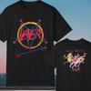 Slayer Cleaved Skull Inspirational Print TShirt Casual Street Style Cotton TShirt Suitable For Metal Enthusiasts