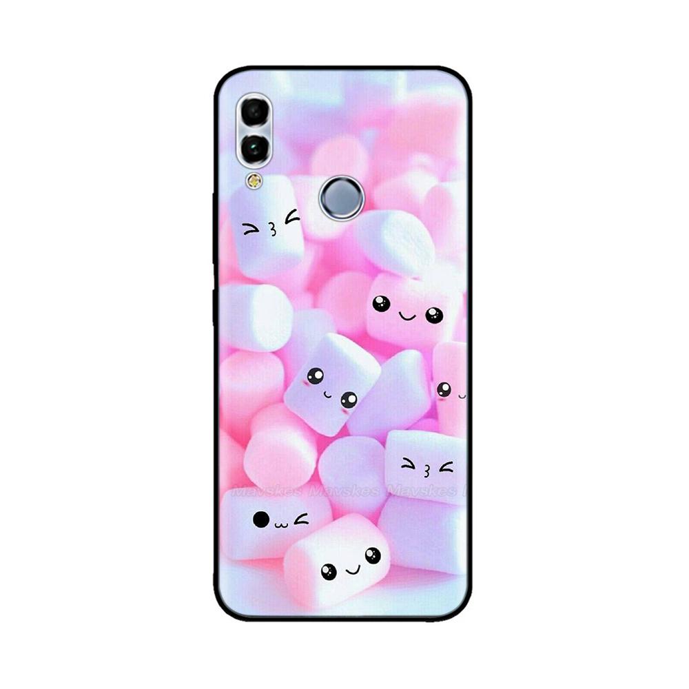 For Huawei P Smart 2019 6.21" Soft Black Silicone Phone Back Cover Case For Huawei P Smart 2019 POT-LX1 POT-LX3 POT LX1 Case Bag