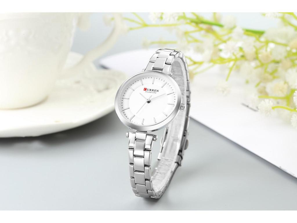 CURREN 9054: Women's Ultra-Thin Waterproof Quartz Watch with Small Round Dial