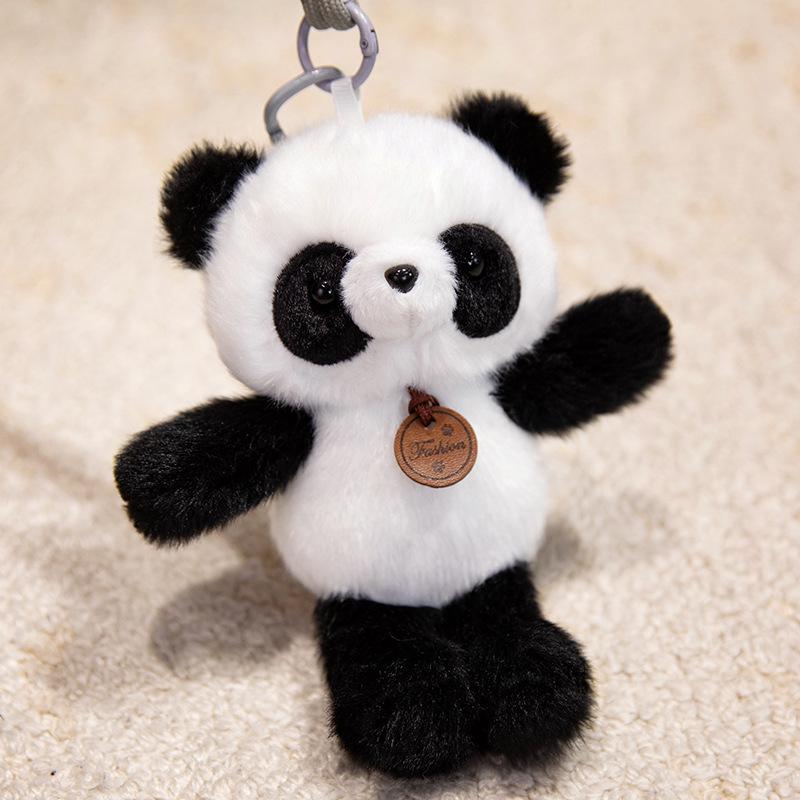 Multicolor Animal Plush Toy Charm: Panda, Sloth, Kitten, Duck, Pig, Raccoon - Small Pendant Bag Accessory