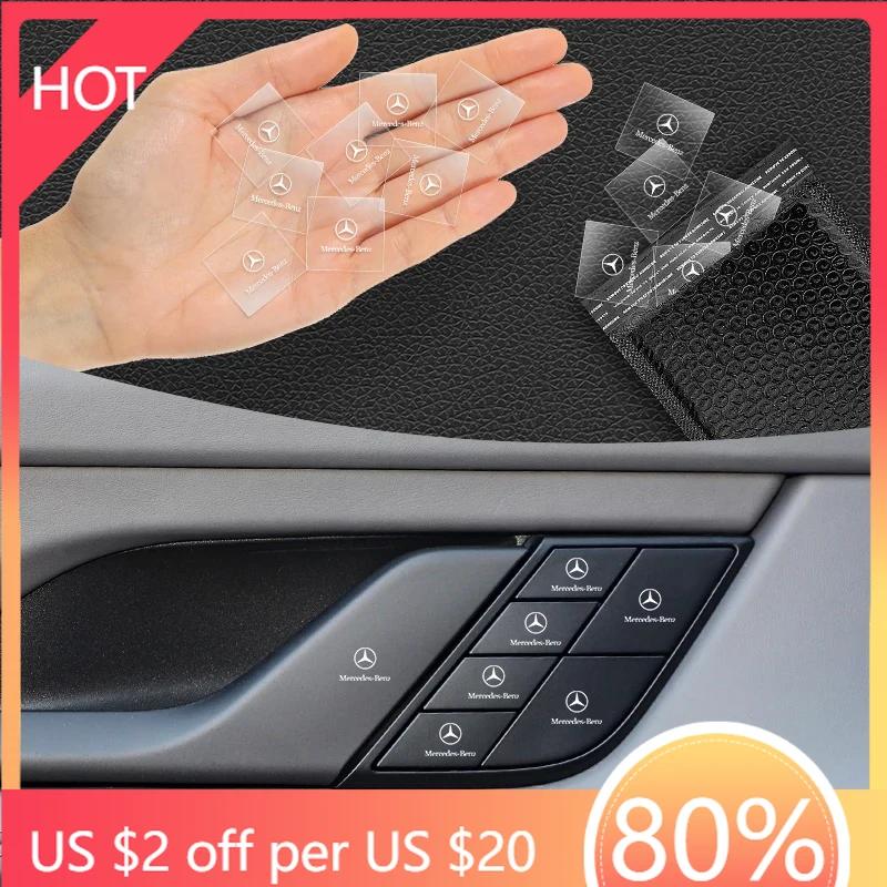 Car Sticker 1/2/5/10pcs 3D Car Logo Stickers Letter Car Stickers Interior Decoration For Mercedes Benz AMG W212 W126 W168 CLS GL
