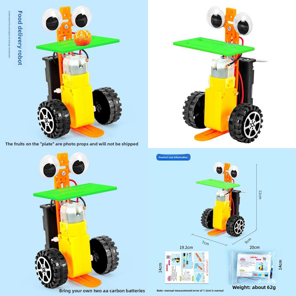 Science Experiment Diy Delivery Robot Kit With Electric Components For Childrens Stem Learning