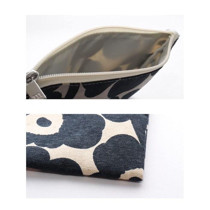 Marimekko KAIKA Pouch 70529 Mini Unikko Dark Blue 14.5cm x 21cm
