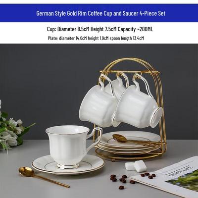 HANDUNYOU Exquisite Coffee Cup and Saucer Set