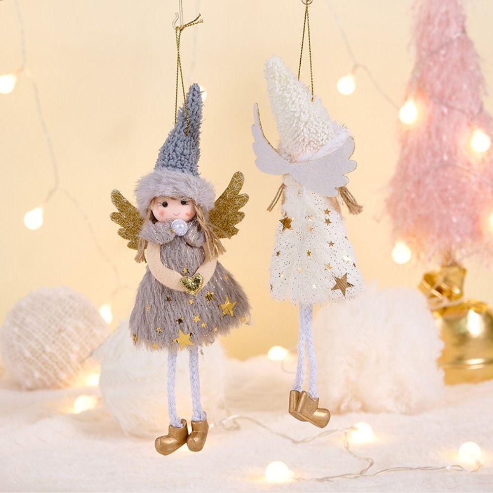 Härlig Design Julängel Prydnad Söt Stil Hängande Ängel Navidad Festival