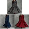 Maxi Abito Vintage Francese con Bordi in Pizzo e Dettagli a Bottone per Eleganti Occasioni da Festa