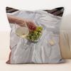 "Artistic Wine & Grapes Leisure Throw Pillow Cover"