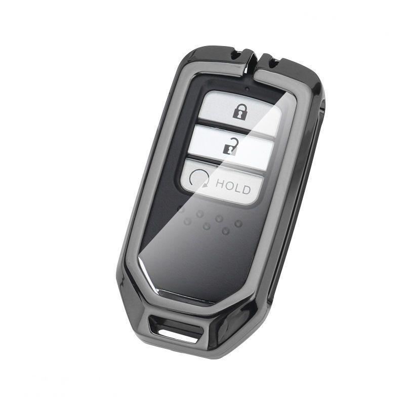 

Compatible Key Case for 10th Gen Civic Accord Crown Road Style XRV CRV Vezel Haoying Lingpai Fit B Type Folding (Shell Only)