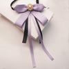 Korean Style Womens Bow Tie With Water Diamond Embellishments For Office Casuals